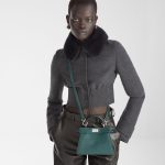 FENDI Peekaboo ISeeU Petite Green Selleria bag with 306 hand-sewn topstitches - Image 6